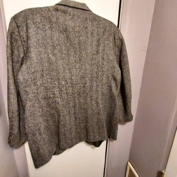 Barrington Wool Herringbone 2-Button Blazer Casual Business Collegiate 48R - Picture 3 of 6